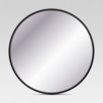 28" Round Black Decorative Wall Mirror - Project 62