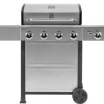 4-Burner Outdoor Propane Gas Grill with Side Burner. Open Cart. Stainless Steel