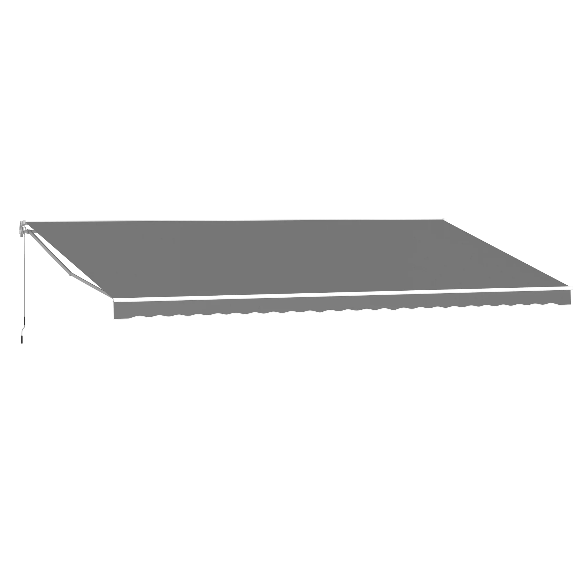 2a184c220b2ce3170b3c3fe9d29e150d0c2db96dd0395f15c8344eab1c14cb5f.webp AECOJOY 12'x10' Manual Retractable Awning Sun Shade, Patio Awning Canopy - Image 1
