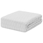 Lauren Ralph Lauren Classic 100% Cotton Blanket, Full/Queen - Lucent White