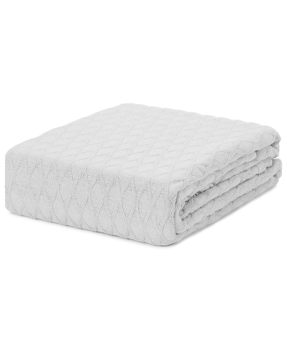 2a4f9a3de07b7ec32020e3eefaf76f0aff6ad4d5610511f1aeed70a2140297ac.jpg Lauren Ralph Lauren Classic 100% Cotton Blanket, Full/Queen - Lucent White - Image 1