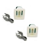 (2 Pack) Dryer Door Catch and Latch Kit for Maytag, Amana, Whirlpool, Frigidaire, Kenmore, Speed Queed, Admiral, Roper and More