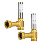 (Pack of 2) EFIELD MH-S-241 Angle Stainless Steel Water Hammer Arrestors, 3/4 inch Swivel FHT x 3/4 inch MHT