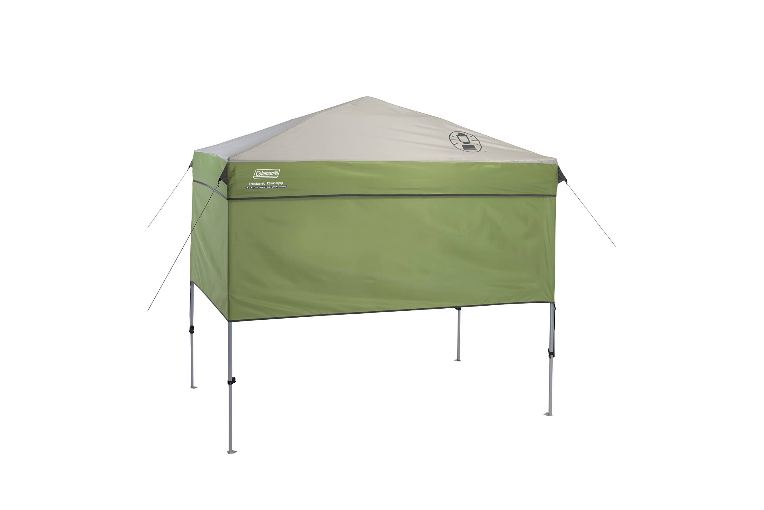 Coleman 7' x 5' Instant Canopy Sunwall Accessory Green