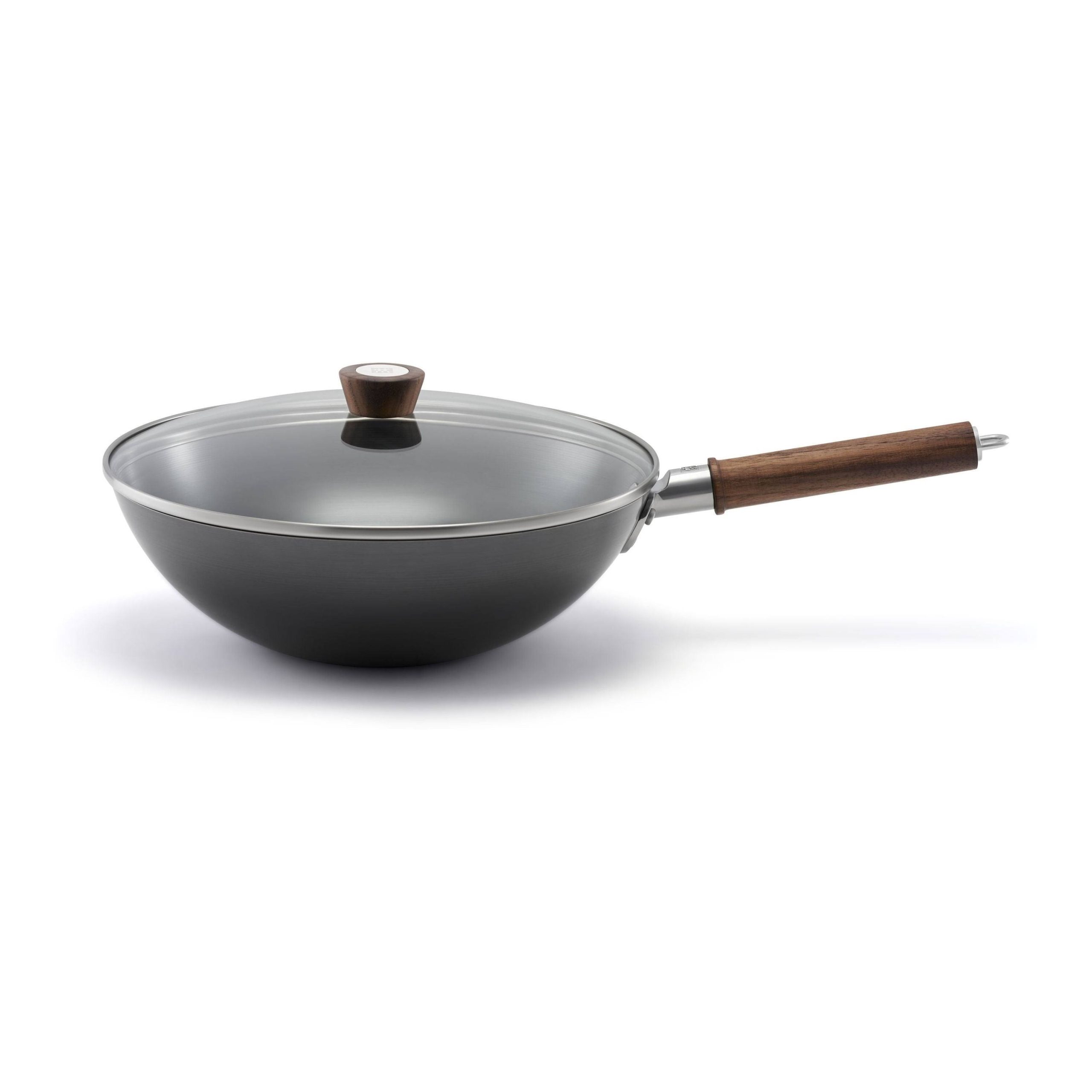 2ac2454056c5f1b732914a85fb4804e432b31987ad505899940c32b465d7ac8e.jpg Zwilling Dragon 12" Carbon Steel Wok with Lid - Image 1