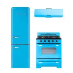 Classic Retro 30" 4 Burner 3.9 Cu. ft. Freestanding Gas Range with Convection Oven Unique Appliances Finish: Robin Egg Blue