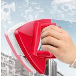 Fcare Double-Sided Window Cleaning Brush Glass Wiper Magnetic Cleaning Tools, Outside Window Cleaner Magnetic, 5-gear Adjustable for High Rise Window
