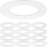 Lighting Labs 12 Pack Matte White Goof Trim Ring for 6" inch Recessed Can