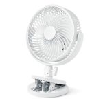 Mainstays 6-Inch Desktop or Clip-On AC Electric Personal Indoor Fan with 2 Speeds, White