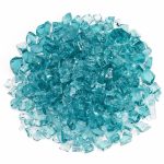 American Fireglass 1/2 in. Azuria Fire Glass 10 lbs. Bag