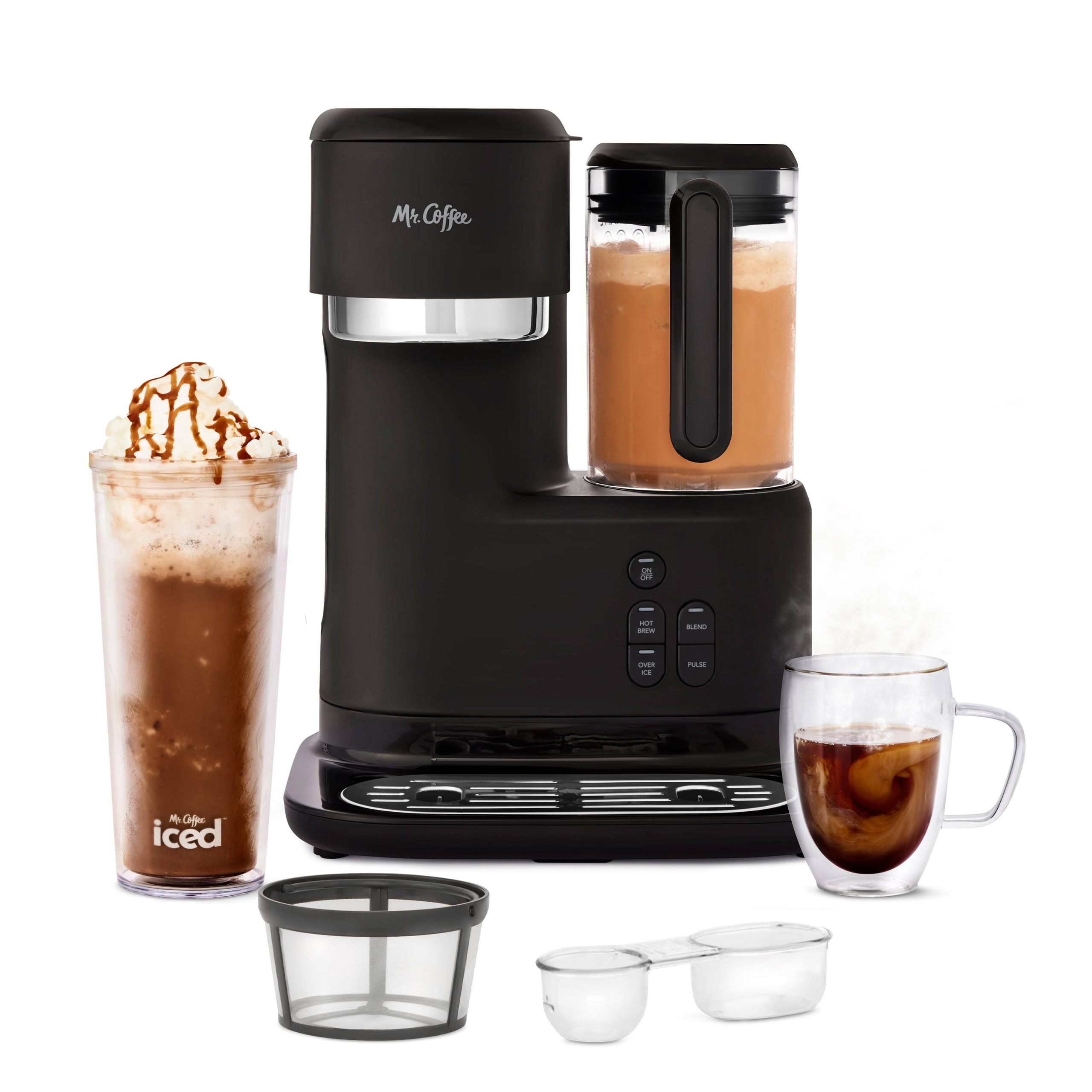 2b29ee4b32f11c6ad20e2d26368323d5268c8c37a22d83ab3de3998eeee2d6aa.jpg Mr. Coffee Single Serve Frappe and Iced Coffee Maker with Blender, Black - Image 1