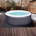 Beeplove 74" x 72" Hot Tub Mat - Large Inflatable Hot Tubs Floor Pad for 71" Dia