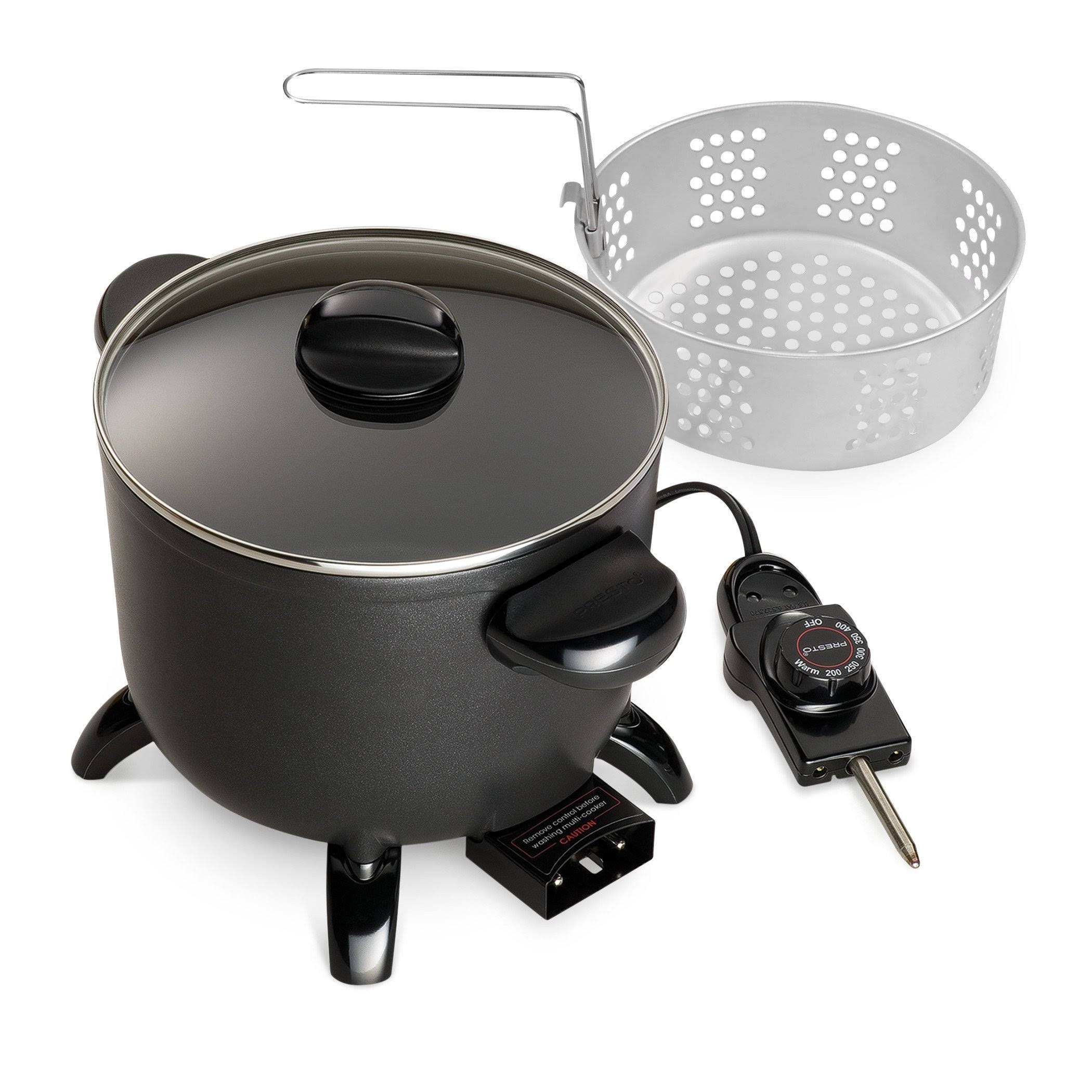 2b9d253a5f4583c8a673bc0ce3726ea3ec15bb0a3776f02852be8de779c8f6ca.jpg Presto 06006 Kitchen Kettle Multi Cooker/Steamer - Image 1