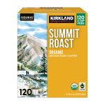 Kirkland Signature Coffee Organic Summit Roast K - Cup Pod, 120 - Count