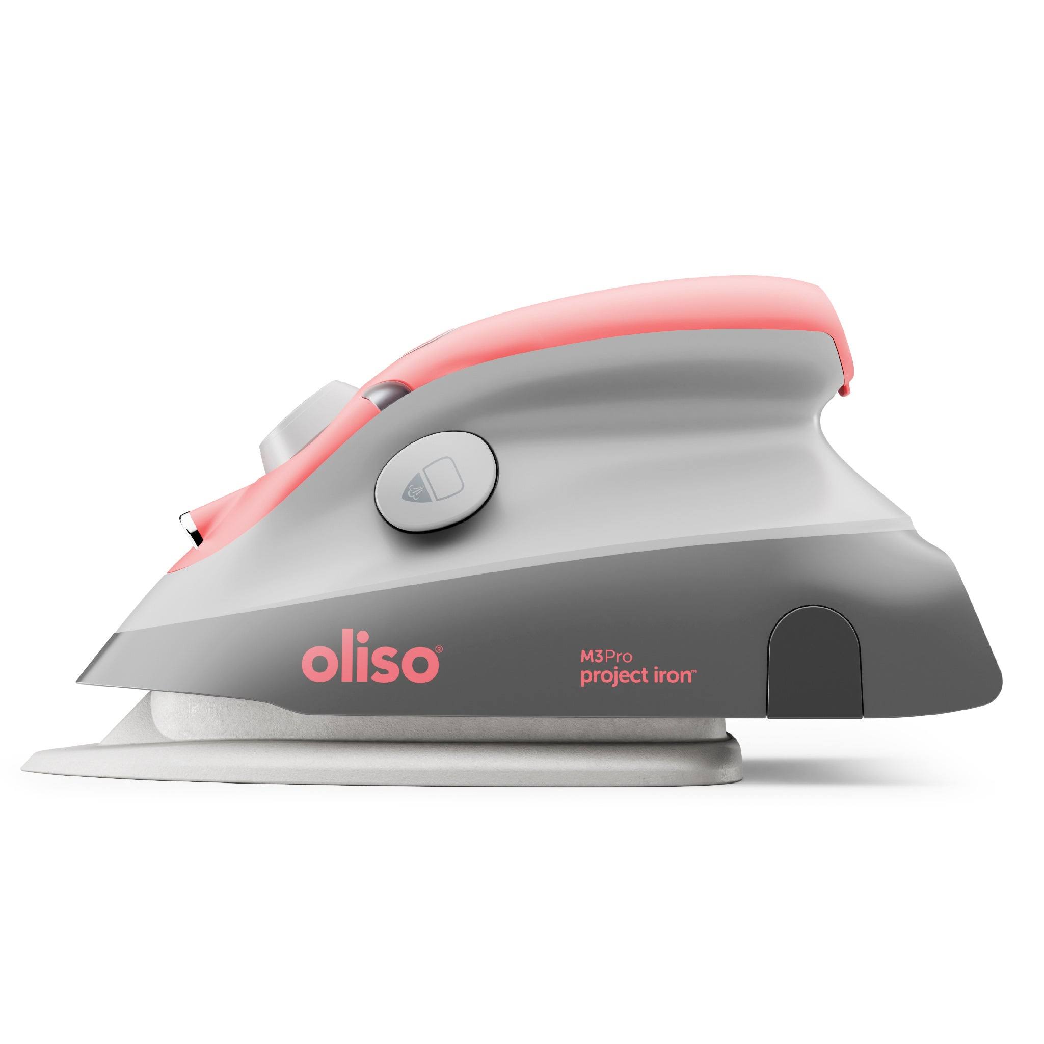 2bb1b060ba769b3c78ecf8d55c06c9da28d1477d1324348151497ce2a60367e3.jpg Oliso Mini Iron with Trivet M3Pro - Coral - Image 1