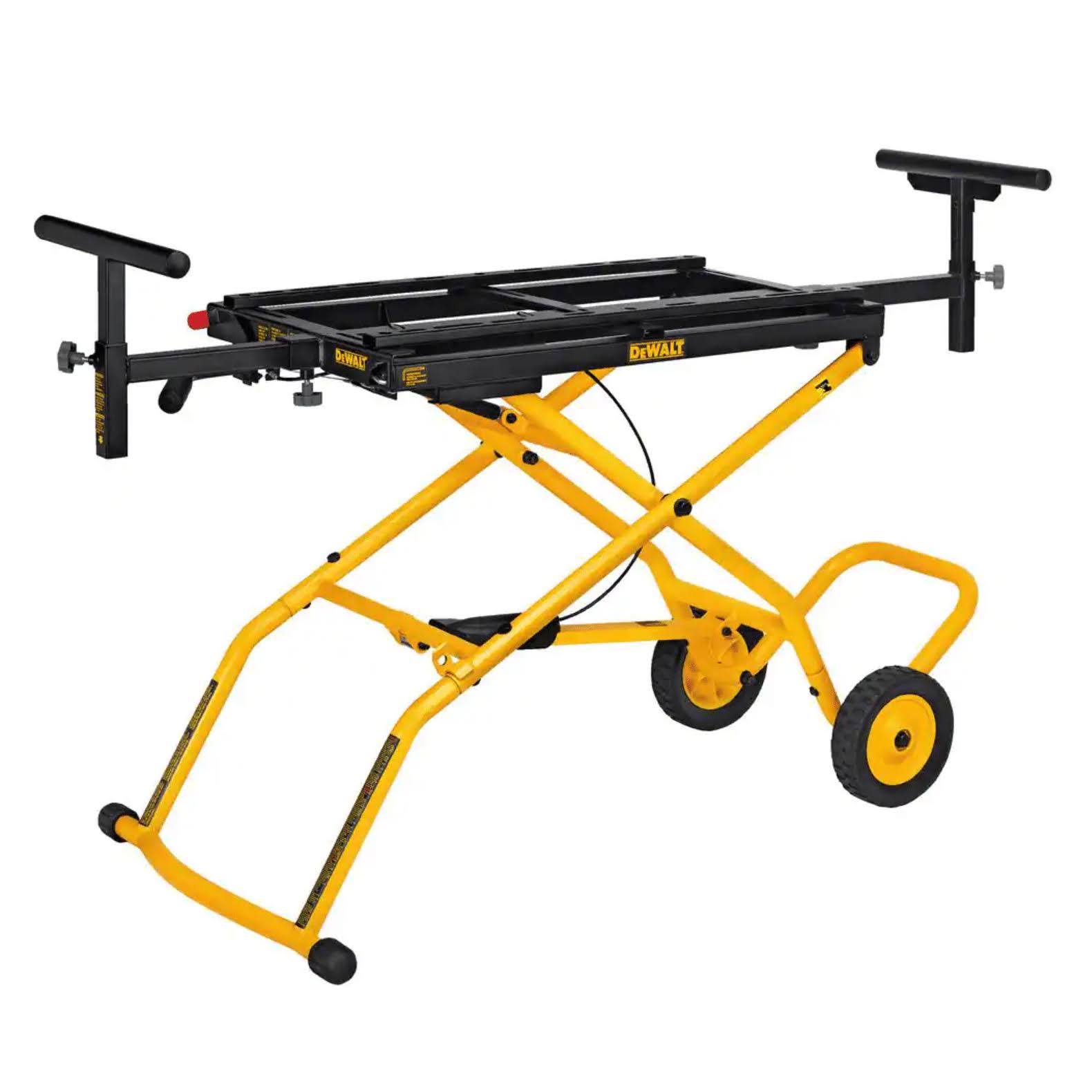 2bbe087f9f301edfc366902c9b195425250e0f9dcc70fd423f3e9ed44aef96ba.jpg DeWalt DWX726 Rolling Miter Saw Stand - Image 1