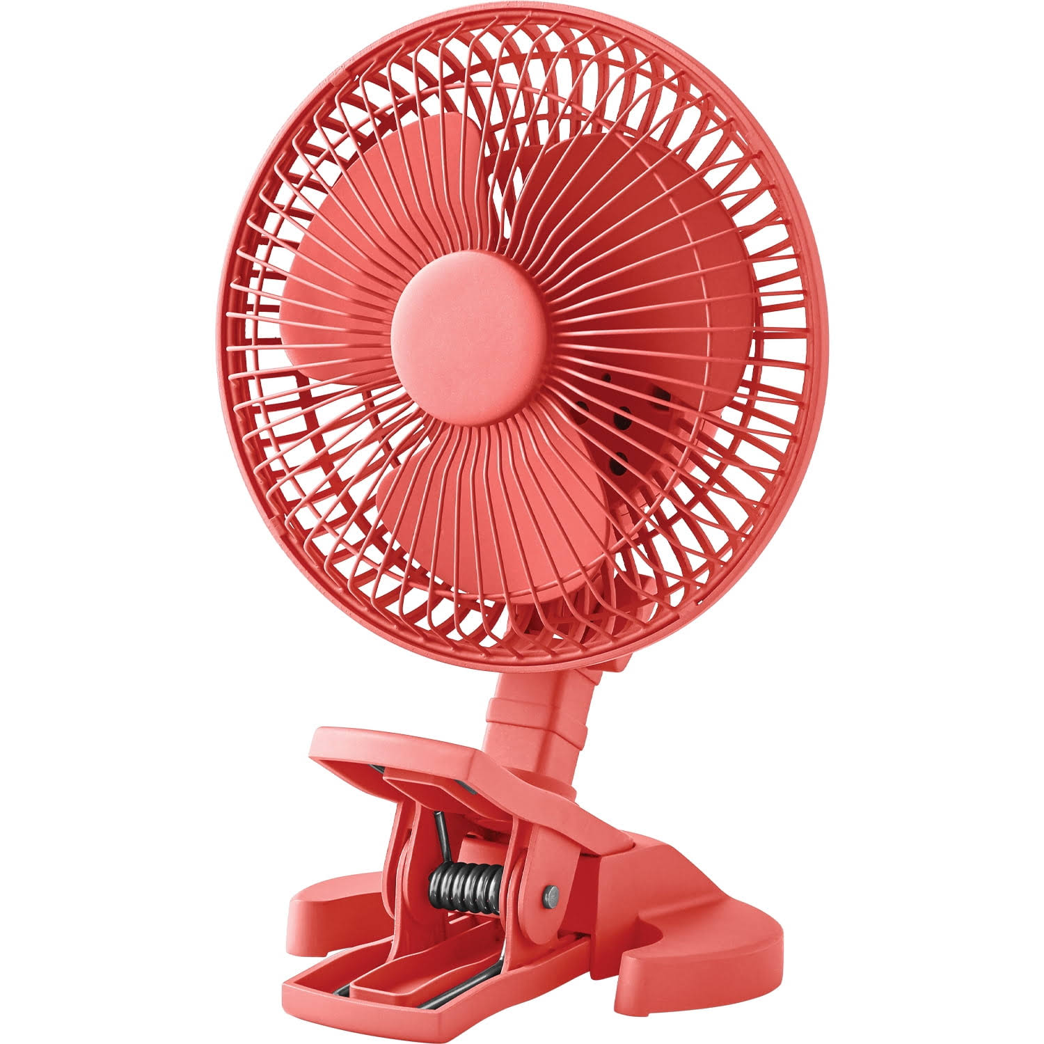 2bc6794a188c709800053da3e30f8bdb0deab98e1a3d36d64d6348281c30b1e1.jpg Mainstays 6 inch Desktop, Clip AC Electric Household Personal Fan with 2 Speed Coral Fire - Image 1