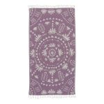 Sand Cloud Boho Towel Purple - Sand-Free, Sand Resistant, Fast-Drying Turkish Beach Towel