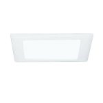 Halo 10p Recessed Ceiling Light Square Trim with Glass Albalite Lens White 9-3/8"