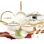 Gotham Steel 15 Pc Ceramic Pots and Pans Set Non Stick