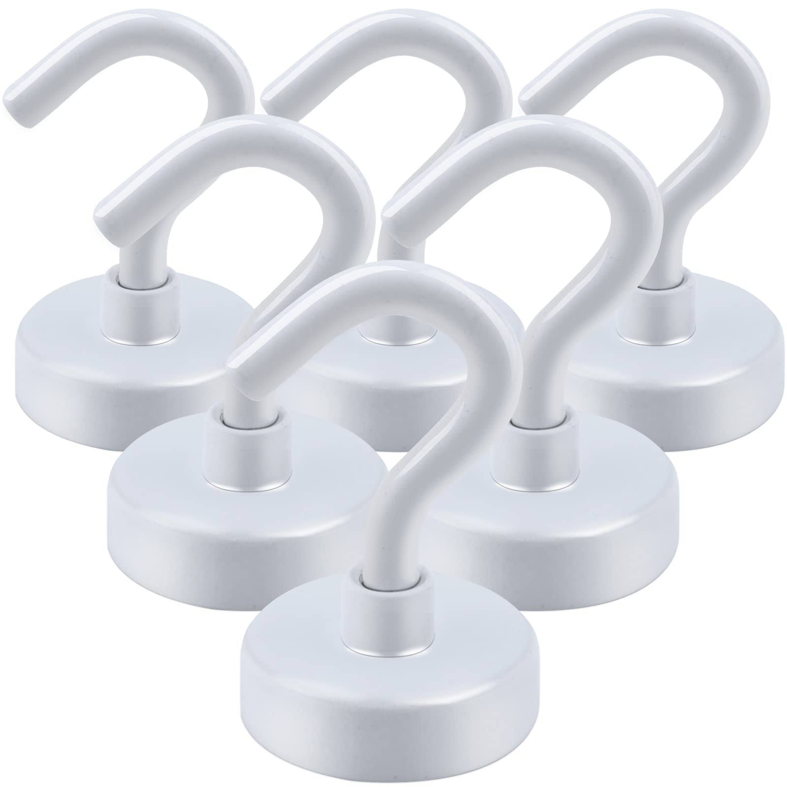 2c2628245ef3bed13d513784e8cec78d48ad0cc2bd36b409ea7197c0697a52af.jpg DIYMAG Magnetic Hooks, 25lbs Strong Heavy Duty Cruise Magnet S-Hooks for Classroom, Fridge, Hanging, Cabins, Grill, Kitchen, Garage, Workplace and - Image 1