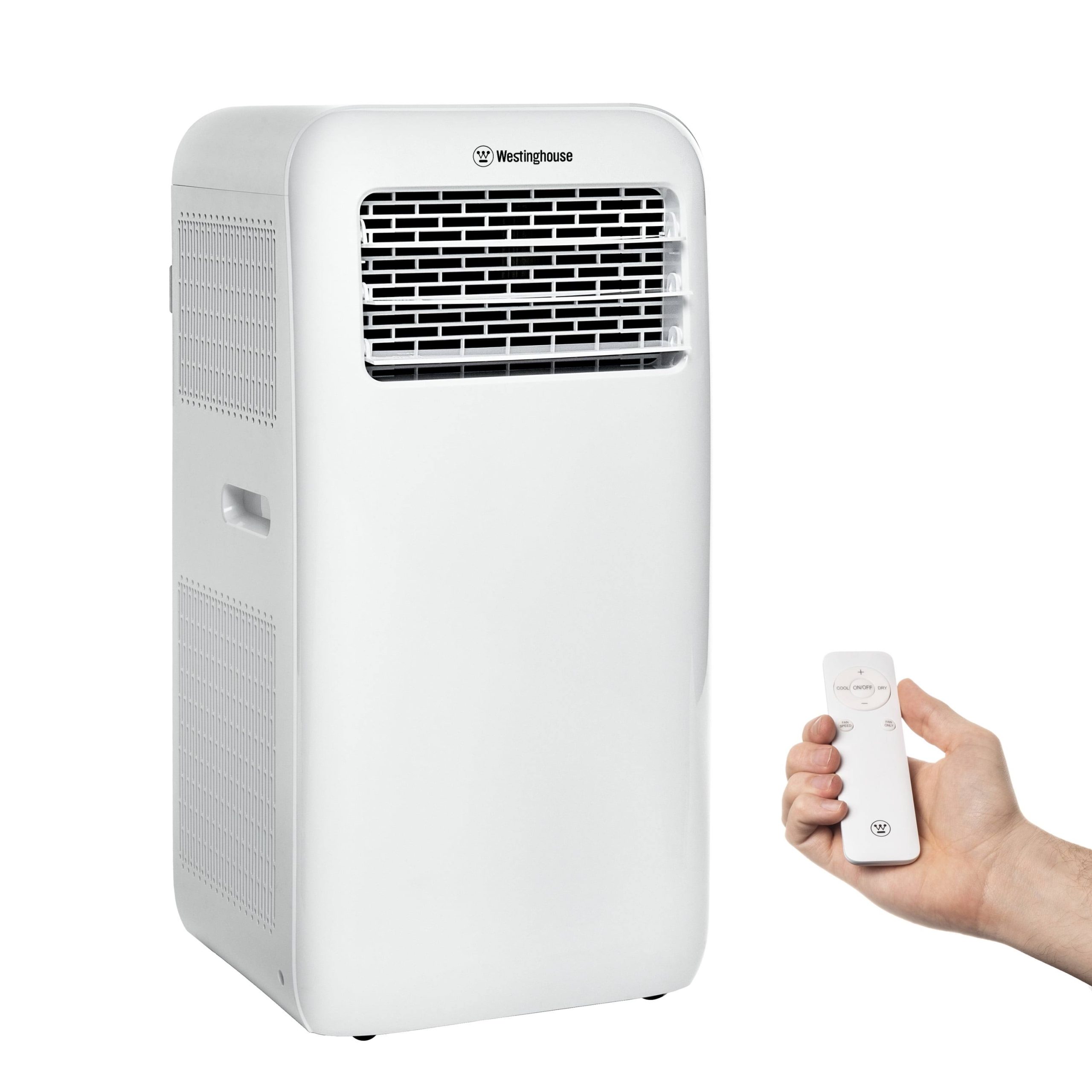 2c48faa828f5e5f75dde5866a60e919f5d1fd3d8f3a5b1837bad56cf3fbec98a.jpg Westinghouse 12,000 BTU Portable Air Conditioner with Remote, 3-in-1 Operation, Up to 400 Sq ft, White - Image 1