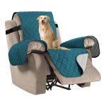 H.VERSAILTEX Reversible Quilted Recliner Covers Recliner Chair Cover Water Resistant Furniture Protector Washable Couch Cover with Elastic Straps