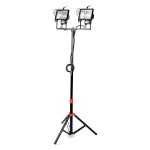 Hyper Tough 1000W Halogen 2 Light Corded Tripod Mounted Portable Work Light