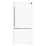 Forno Milano Espresso 31" Bottom Freezer Right Swing Door Refrigerator 17.2 Cu. ft. in White