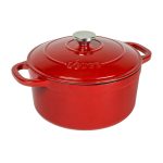 Lodge 5.5 Quart Enameled Cast Iron Dutch Oven Red