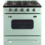 Unique Appliances Classic Retro 30 inch Freestanding Gas Range with 4 Sealed Burners, 3.9 Cu. ft. Summer Mint Green