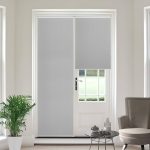 Joydeco Mini Blinds 100% Blackout Fabric Roller for Windows,Grey Thermal Roller Shades Insulated UV Protection for Home Office Bedroom French Doors, 3