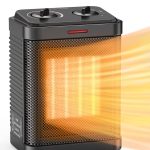 Havato Small Space Heater for Indoor Use,1500W/900W PTC Ceramic Electric Space Heater ,Portable Electric Heater with Adjustable Thermostat,3 Modes