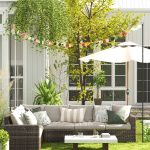 Outsunny 2 Pack of String Light Poles, 10' Light Poles for Hanging Outside Decor, Steel Lighting Stand - Black