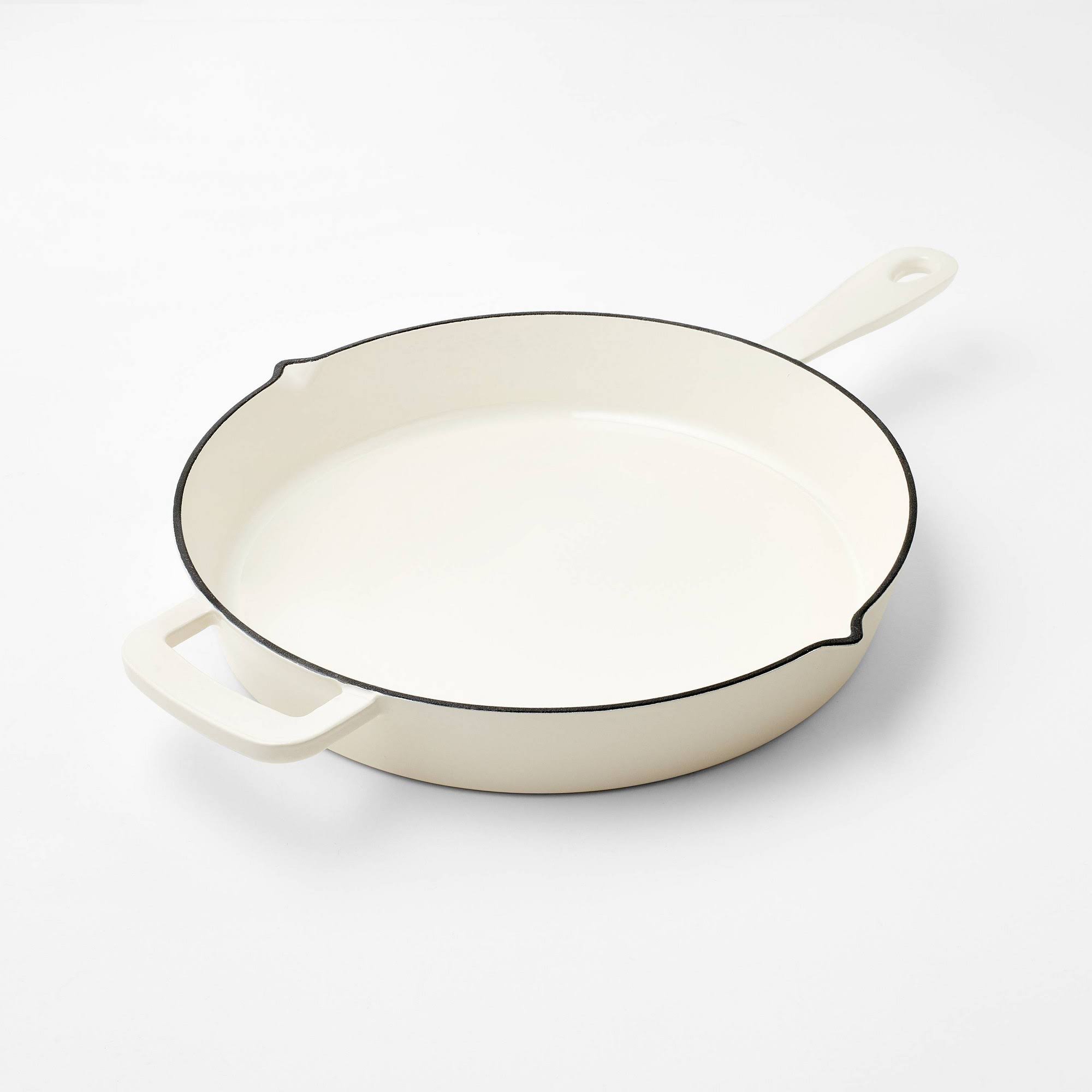 2daea2c9a60f8675ec517c08e17d95abedda20d6ac551fec748f192c4501b152.jpg 12" Enamel Skillet Cream - Figmint - Image 1