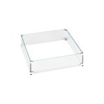 American Fireglass Tempered Glass Flame Guard for 12" Square Drop-In Fire Pit Pan