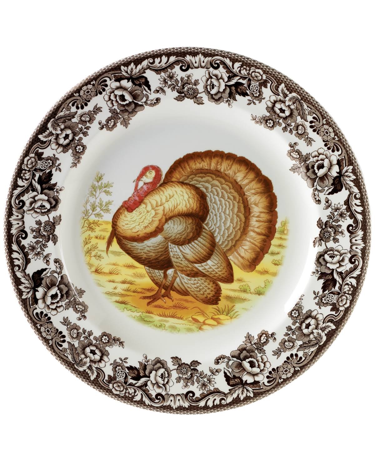 2e0b7bc87d2fad1d12296a113cf97abc4a81122401475d124a2c26077c6dc907.jpg Spode Woodland Dinner Plate - Turkey - Image 1