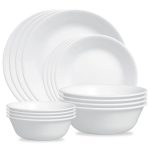 Corelle Livingware Winter Frost White Dinnerware Set