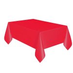 Way to Celebrate! Red Plastic Party Tablecloth, 108in x 54in