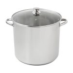 Mainstays Stainless Steel Stock Pot with Glass Lid - 20 qt