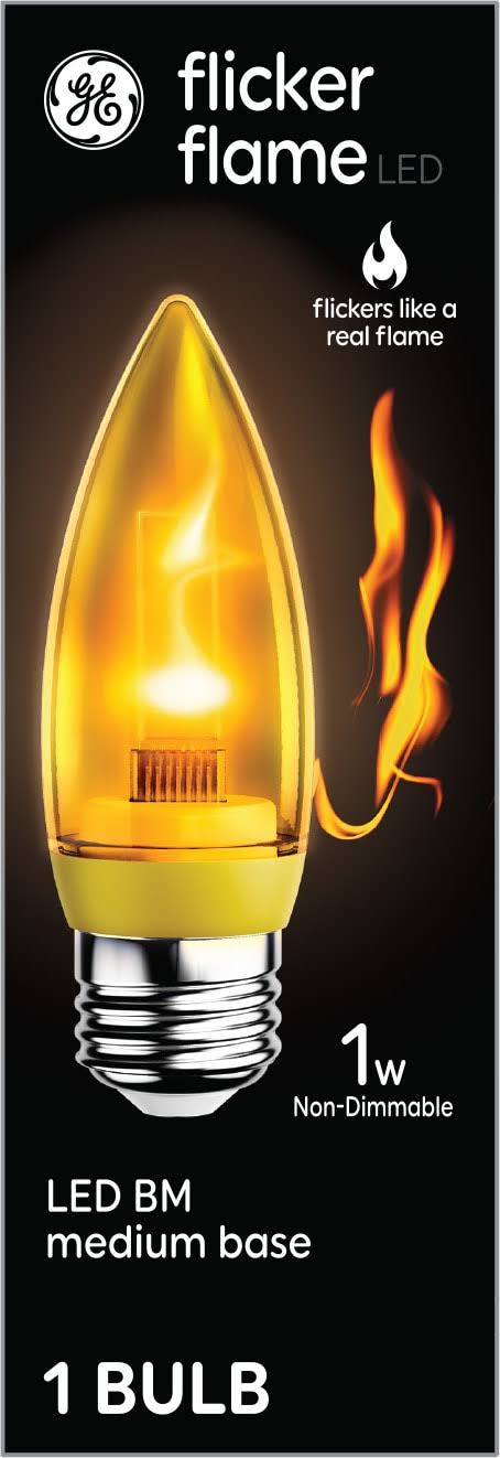 2eafb52cd4ed9368c5572e89aac554d40175de8ed1cfa8b4672d411958d2e439.jpg GE Flicker Flame LED Bulb - 1 Each - Image 1