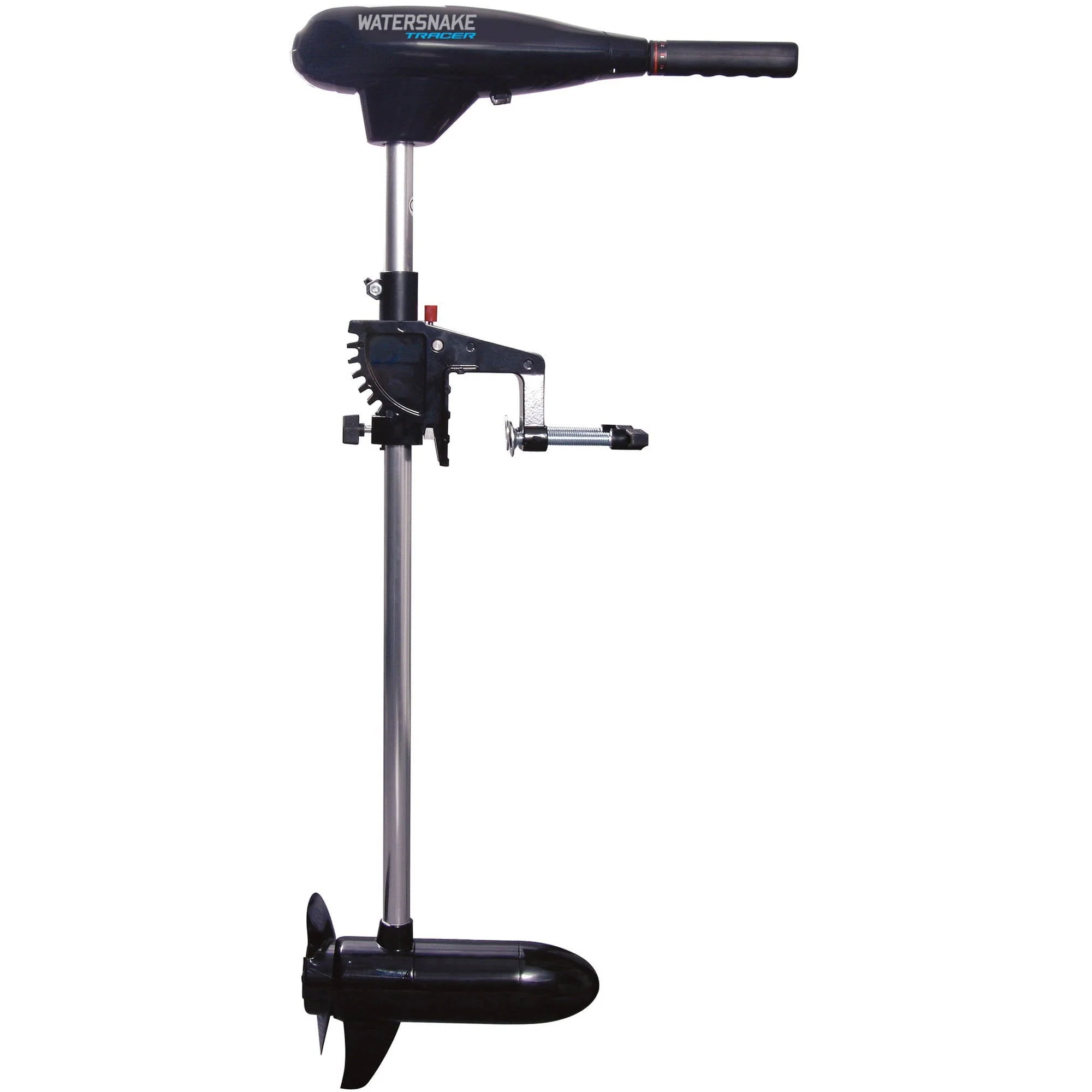 2ed0a1ed1607576b0e4a27a54f406741820a6b01cd6d3b33e1d43cfa275ba905.webp Tracer Transom Mount Trolling Motor. 30 lb Thrust and 30 in Shaft - Image 1