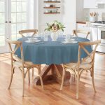 Elrene Elegance Plaid 60" x 84" Oval Tablecloth - Blue Shadow