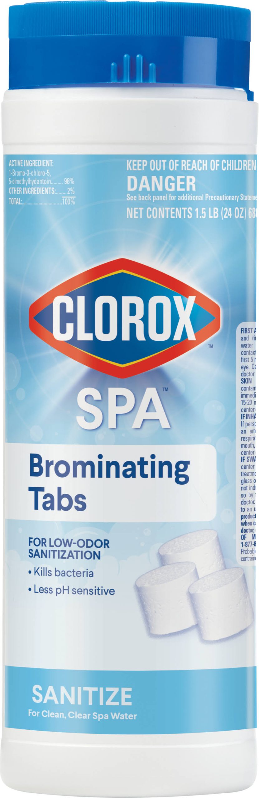 2ed738de31544b33ecb99a9aafccbb9e571023150014f6616b423bd4d9b45b42.jpg Clorox Spa Brominating Tablets, Step 2 - 1.5 lb - Image 1