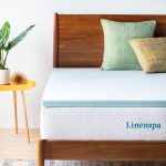 Linenspa Essentials 2-Inch Gel Memory Foam Mattress Topper - Blue King