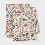 King 400 Thread Count Printed Pattern Performance Pillowcase Set Ditsy Floral - Threshold