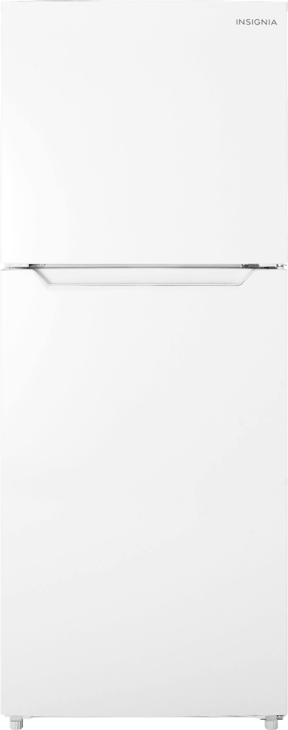 2f0a58cbe8666d0b6e932518e2285d16fa8300d778ce808f10305cbfafd1f674.jpg Insignia 10 Cu. ft. Top-Freezer Refrigerator with Reversibl - Image 1