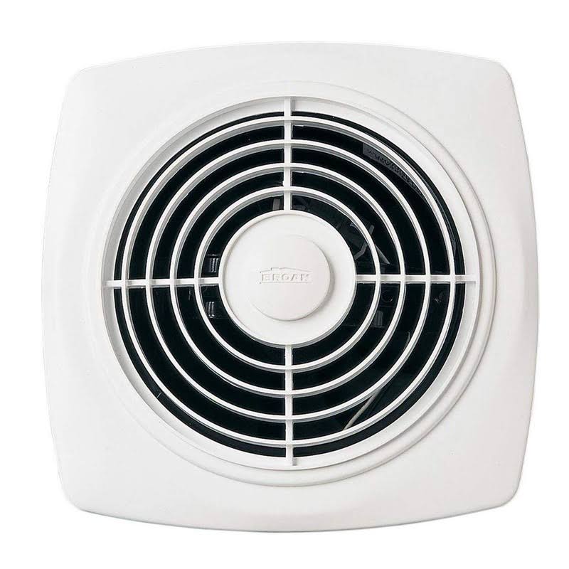 Broan 509 White 180 CFM Through Wall Ventilation Exhaust Fan & Wall Control Kit