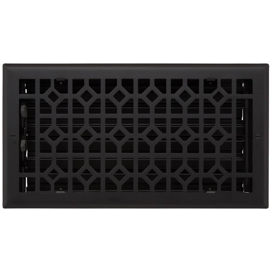 2f2ad9621926e5162c279870969192f13963943fa3158d94328eda57986949ac.jpg Appert Steel Wall Register Signature Hardware Black 6" x 10" - Image 1