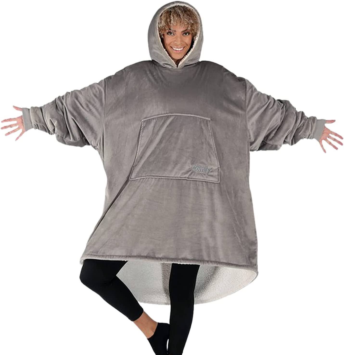 2f2d2d572d0a9045ca6b3b2e9e406247bff34ecc69e995fee28f12544c412525.jpg The Comfy Original Wearable Blanket ,Gray - Image 1